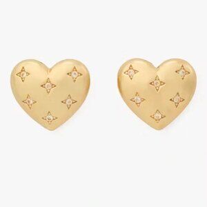 kate spade Gold Heart Earrings